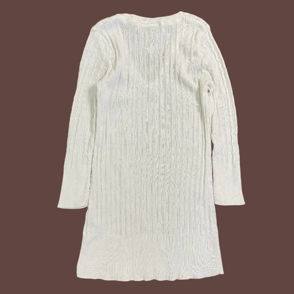 White v neck sheer sweater top size medium 3/$25 - Picture 5 of 7